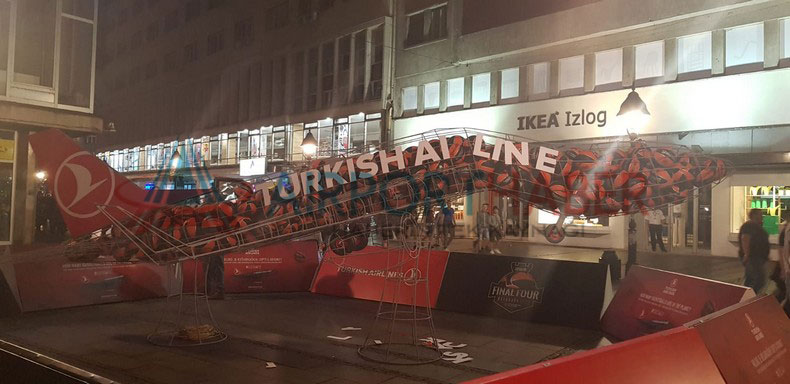 Euroleague Sponsoru THY’nin Maketine Saldırı Yapıldı