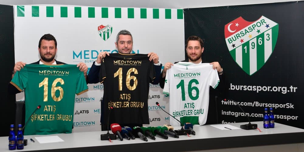 Meditown, Bursaspor’un Forma Sırt Sponsoru Oldu (1 Milyon TL)